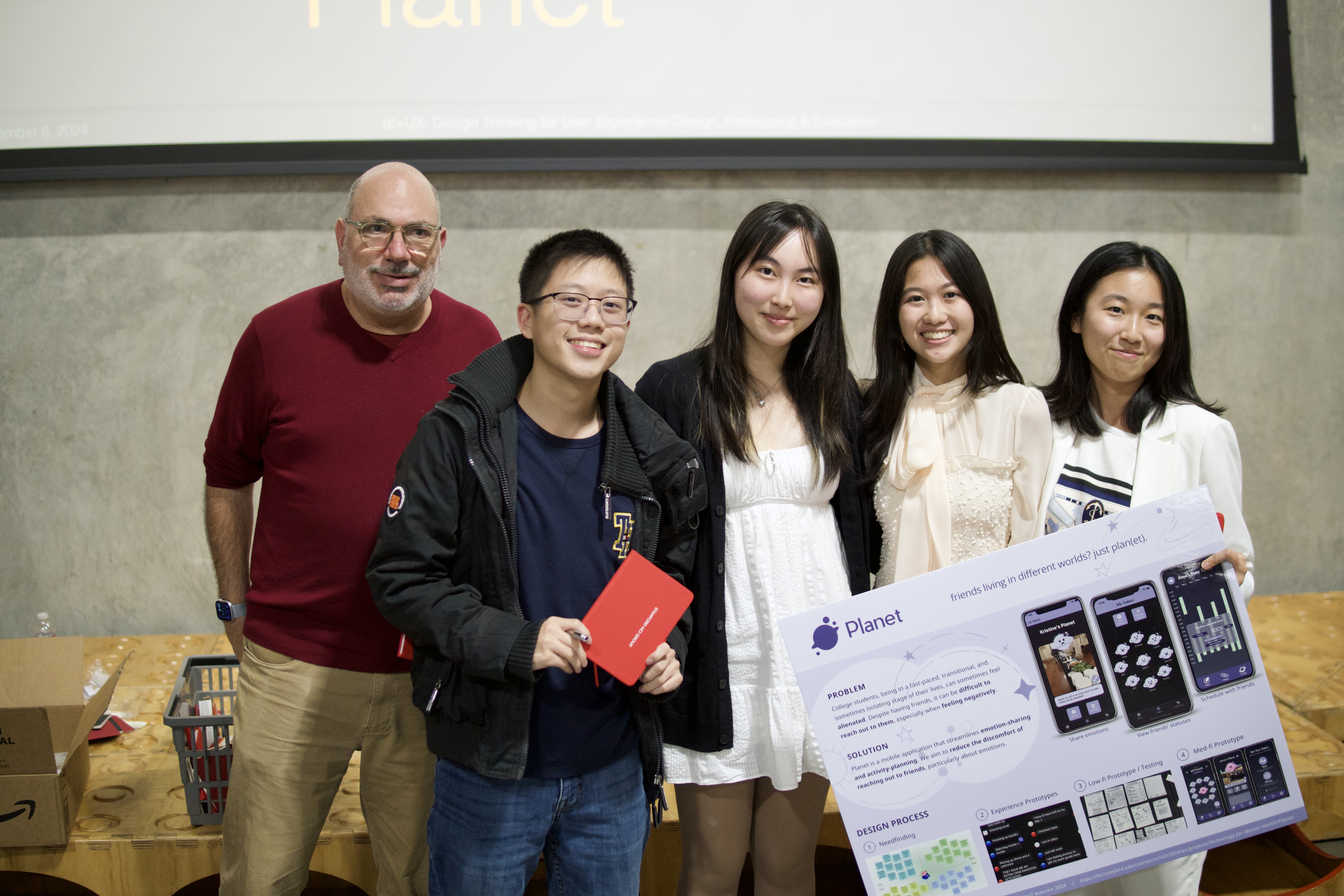 Team Planet at the 2024 CS 147 Final Expo .𖥔 ݁ 🪐 ˖